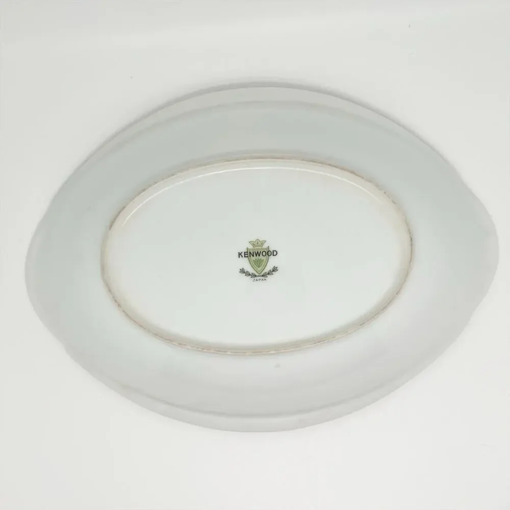 Meito China Kenwood Japan Oval Vegetable Serving Bowl Floral Pattern